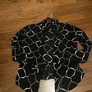 The limited silk sheer button down